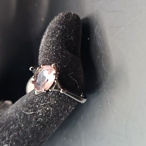 C-9 Blacktone ring with purple center stone